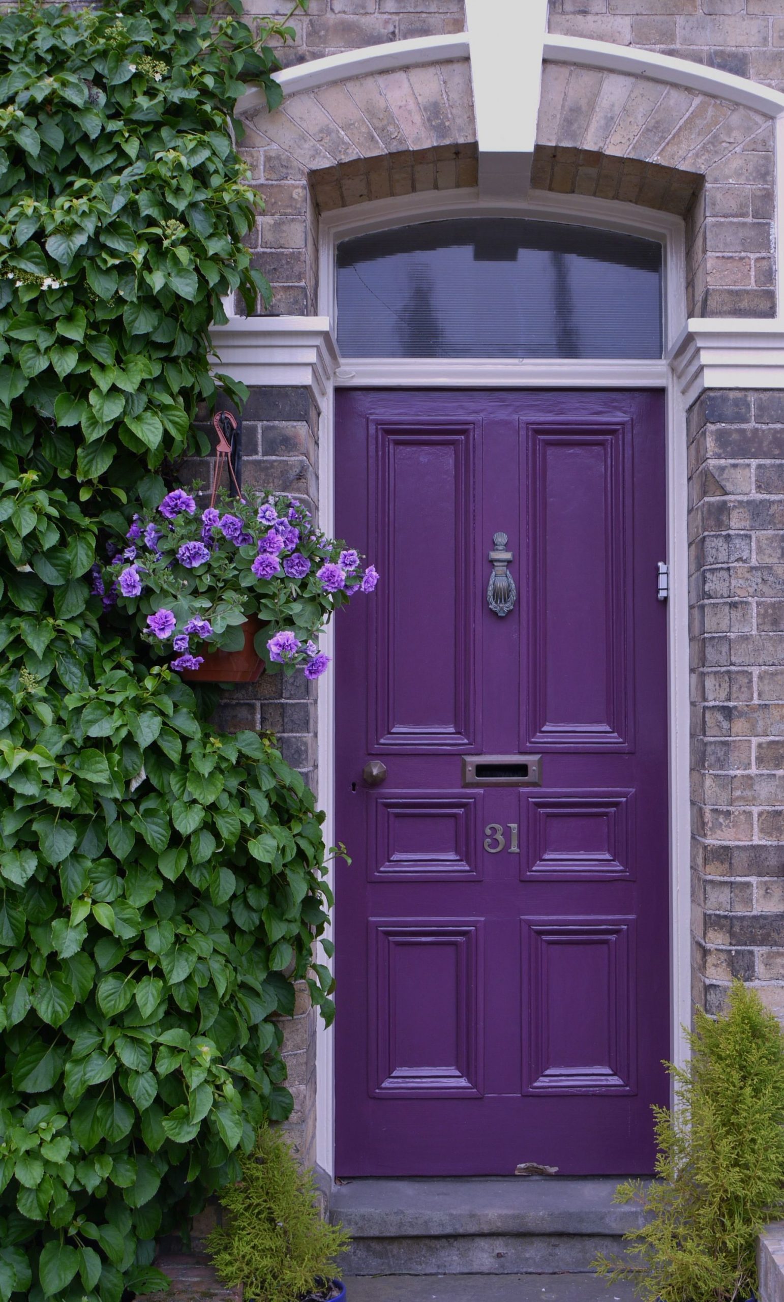 First time buyer unlocking a purple door