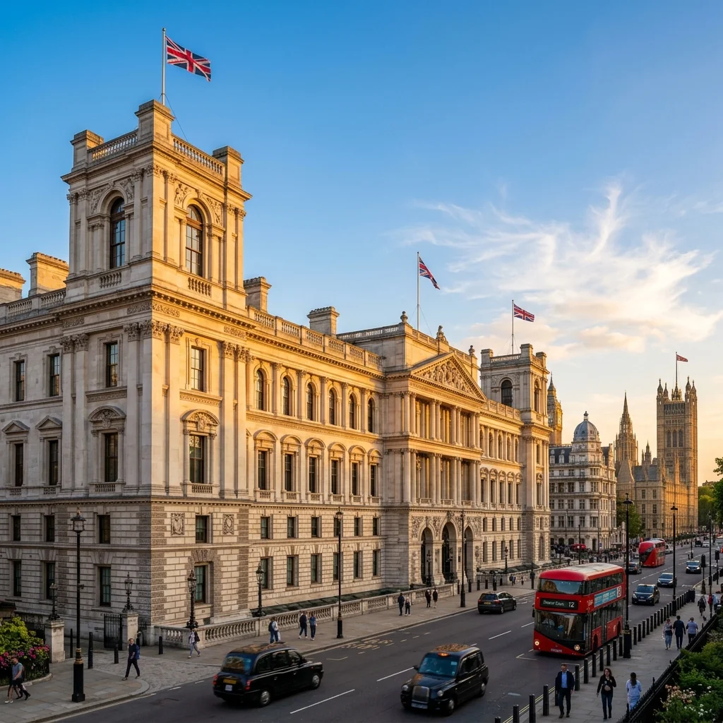 Government building representing FCDO and Crown Servant mortgage advice