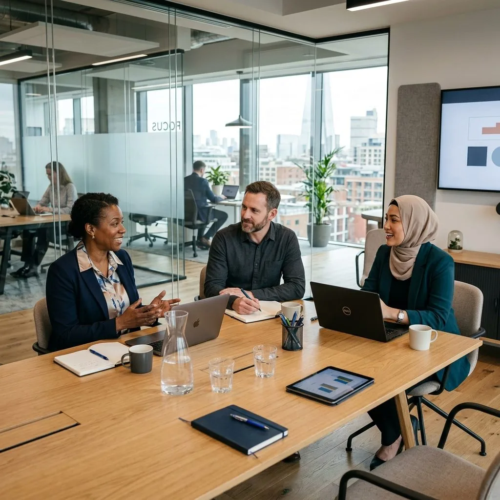 Business owners in a meeting